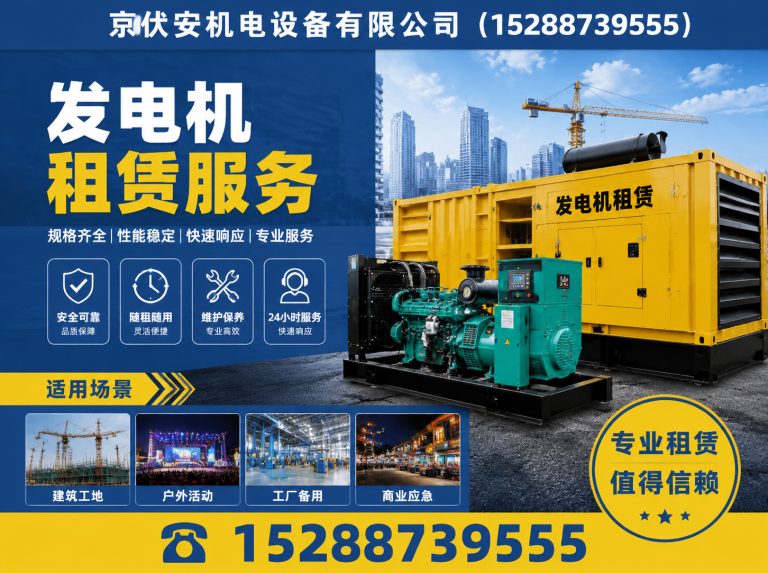 周口应急发电机出租展示图